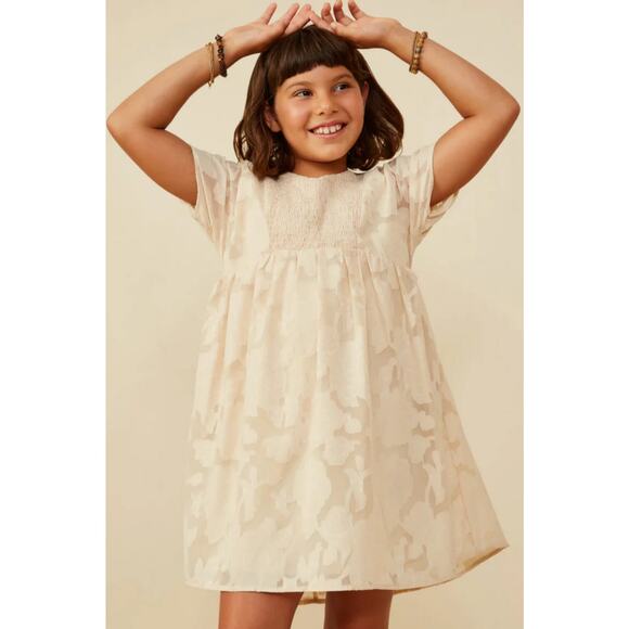 Hayden Panel Smocked Floral Dress Ivory NWT size small - Picture 1 of 7
